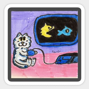 Gamer Kitty Sticker